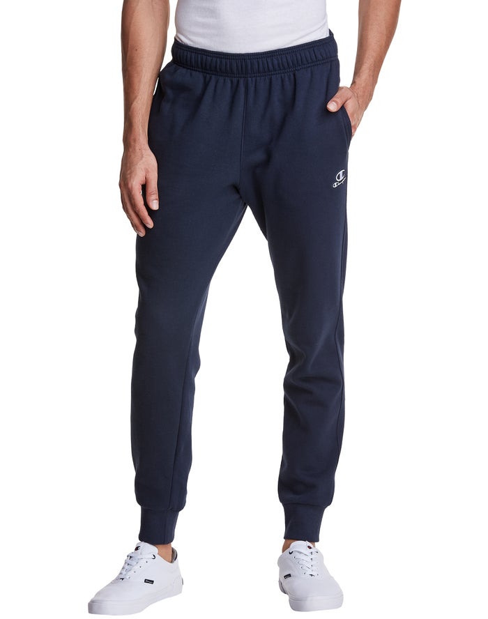 Champion Classic Fleece Erkek Joggers Lacivert ( RFQZEV850 )